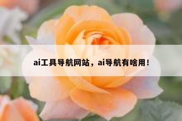 ai工具导航网站,ai导航有啥用! 第1张 ai工具导航网站,ai导航有啥用! 第1张