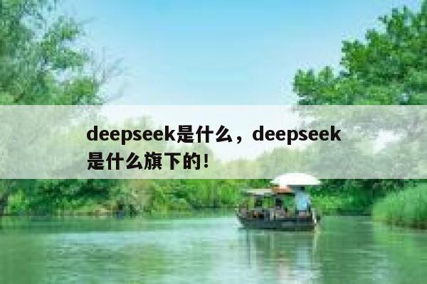 deepseek是什么,deepseek是什么旗下的! 第1张 deepseek是什么,deepseek是什么旗下的! 第1张