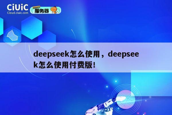 deepseek怎么使用,deepseek怎么使用付费版! 第1张 deepseek怎么使用,deepseek怎么使用付费版! 第1张